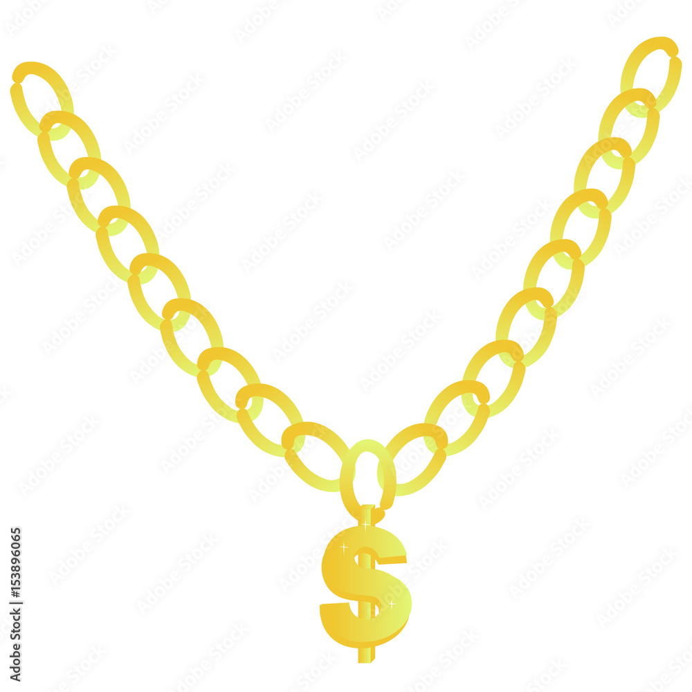 chain with a dollar sign chain with a dollar sign