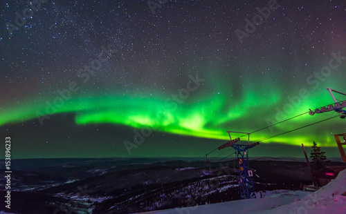 Fototapeta Naklejka Na Ścianę i Meble -  Aurora, incredible nature light in the Alaska