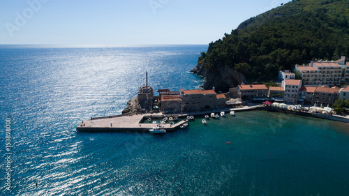 Aerial view of the town of Petrovac