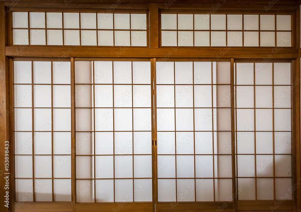 Texture of Japanese sliding paper door Shoji Stock Photo by ©Milazed  83460562