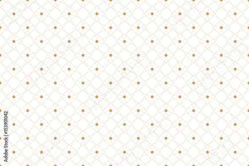 Golden texture. Geometric seamless pattern with connected lines and dots. Lines plexus circles. Graphic background connectivity. Modern stylish backdrop for your design. Vector illustration.