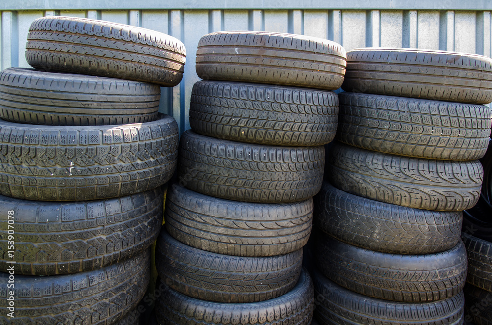 stacks of tyres stacks of tyres