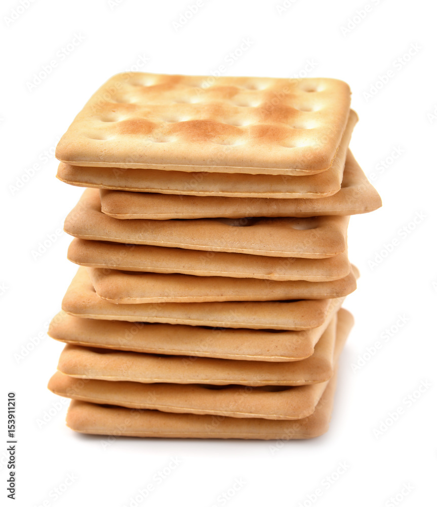 Stack of soda crackers Stack of soda crackers