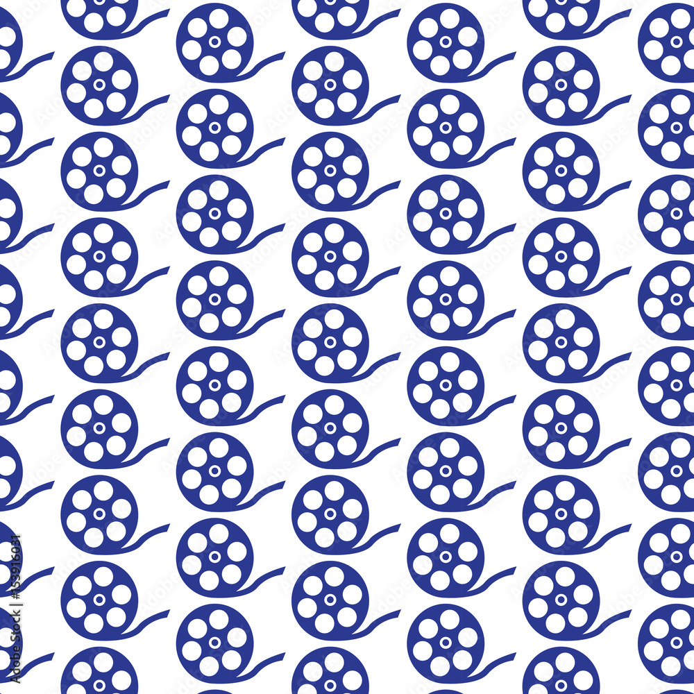 pattern background Film Reel Icon pattern background Film Reel Icon