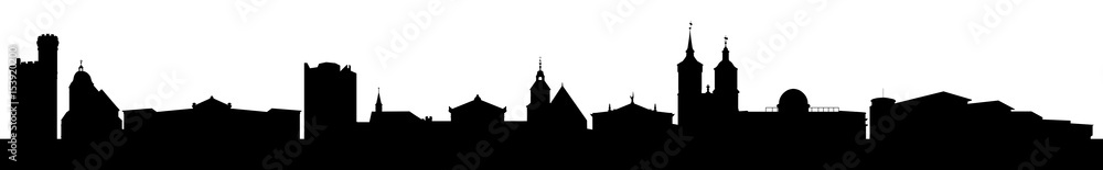 Skyline Göttingen mit Universität, Rathaus und vielen Sehenswürdigkeiten der Stadt.