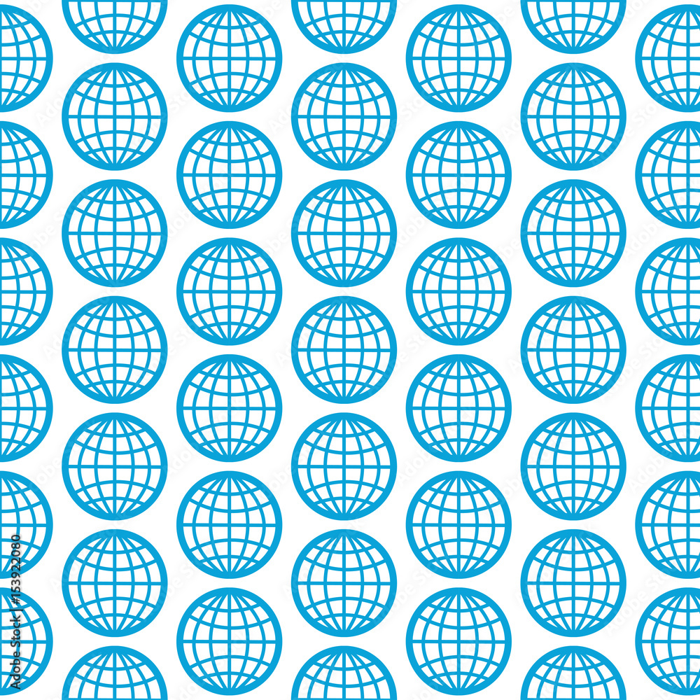 Pattern background Globe Icon Pattern background Globe Icon