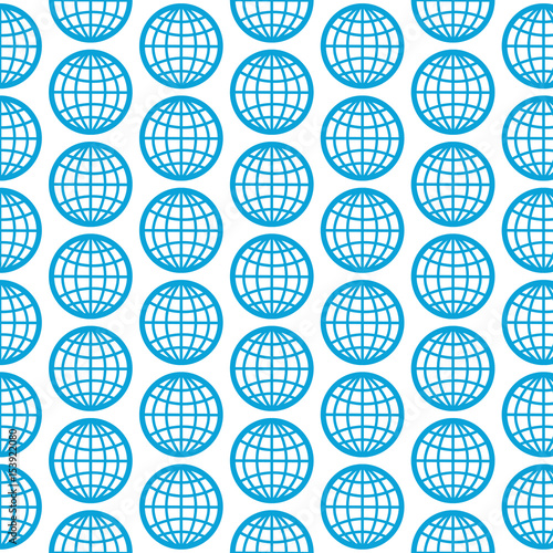 Pattern background Globe Icon