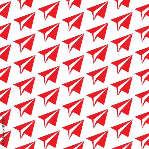 Pattern background Paper plane icon