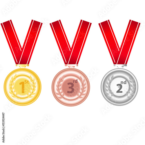 gold silver bronze medals