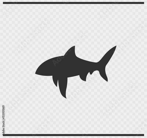fish icon black color on transparent