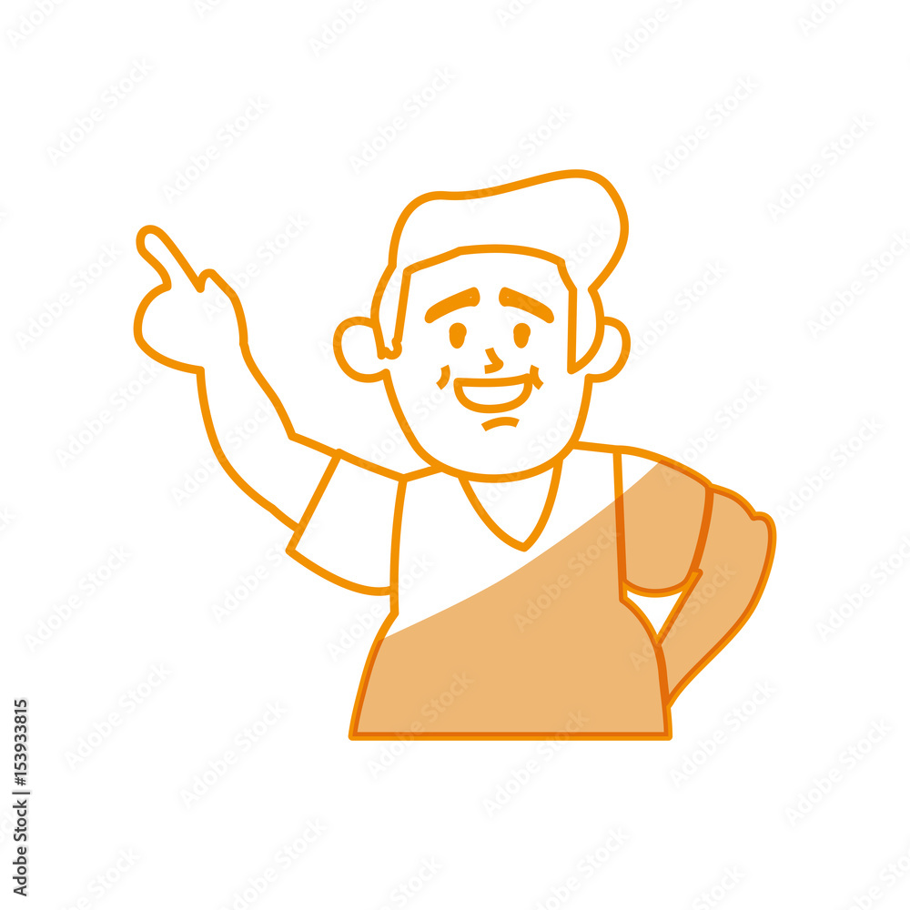 Happy man cartoon icon vector illustration graphic design Happy man cartoon icon vector illustration graphic design