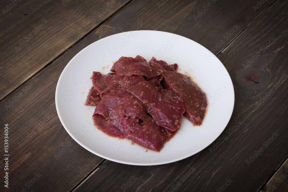 sliced beef heart for japanese yakiniku sliced beef heart for japanese yakiniku