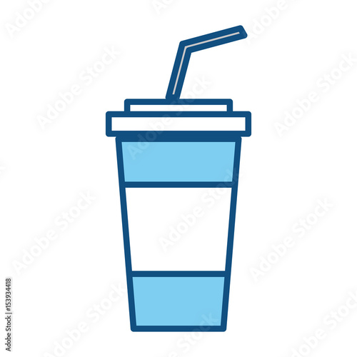 Soda plastic cup icon vector illustration graphic design