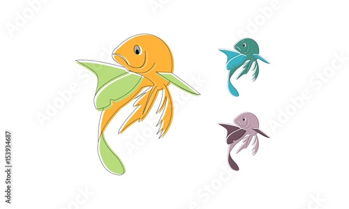 fish logo vector symbol