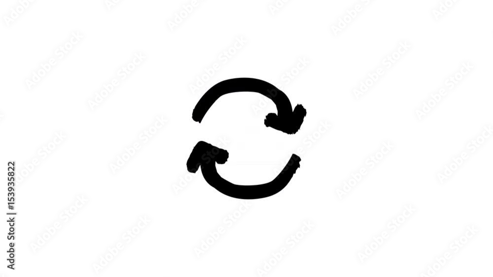 Loading Process - Isolated Black Handdrawn Arrows Lines on White Background. 4K Motion Graphics Animation. Loading Process - Isolated Black Handdrawn Arrows Lines on White Background. 4K Motion Graphics Animation.