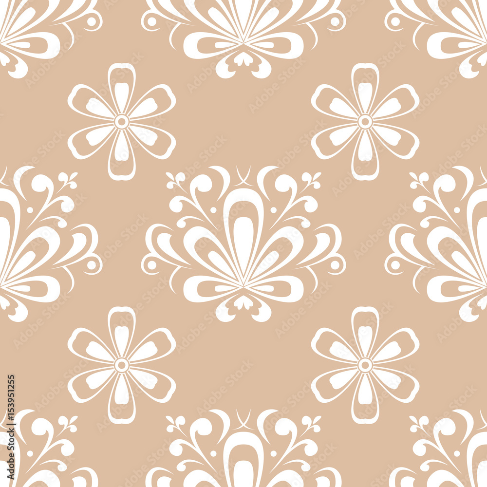 Floral seamless pattern. Vector illustration Floral seamless pattern. Vector illustration