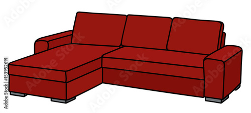 Big red couch