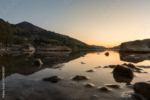 Abendstimmung am Alpsee bei Immenstadt, Allgäu