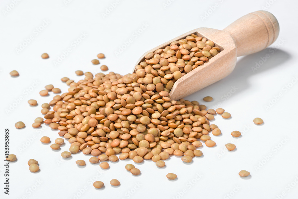 raw lentils in the wooden shovel, (large depth of field, taken with tilt shift lens) raw lentils in the wooden shovel, (large depth of field, taken with tilt shift lens)