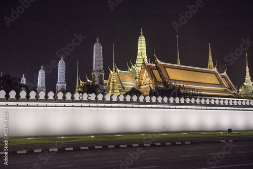 Royal Palace in Bangkok in the night