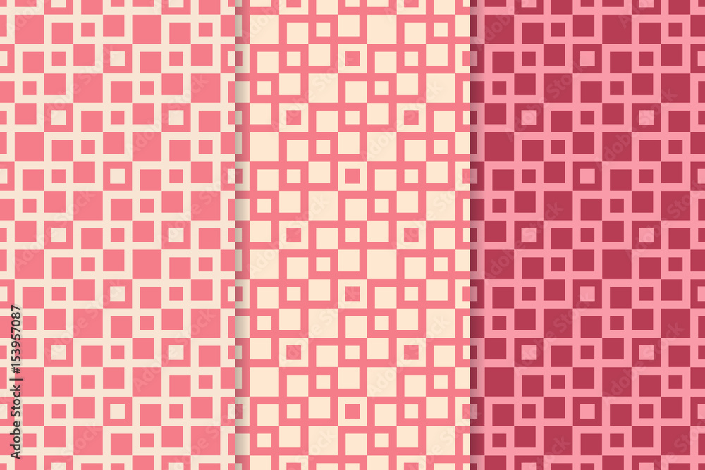 Fototapeta premium Geometric seamless pattern. Colored background