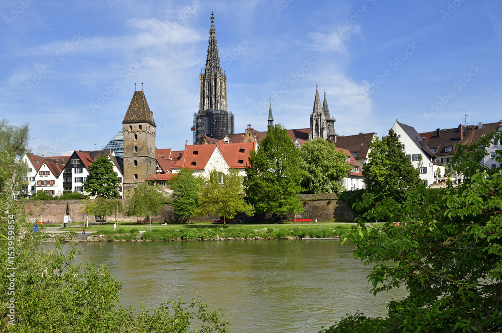 Donaufront mit Ulmer Münster