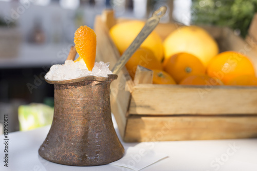 Orangey and Icy Cocktail photo