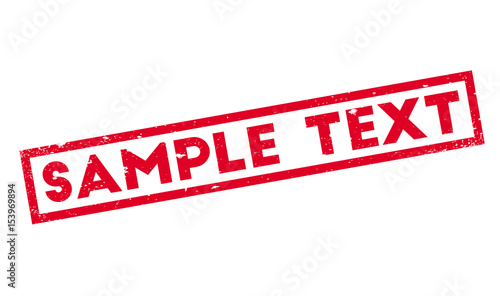 Sample Text rubber stamp. Grunge design with dust scratches. Effects can be easily removed for a clean, crisp look. Color is easily changed.