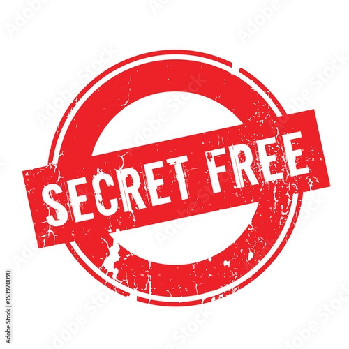Secret Free rubber stamp. Grunge design with dust scratches. Effects can be easily removed for a clean, crisp look. Color is easily changed.