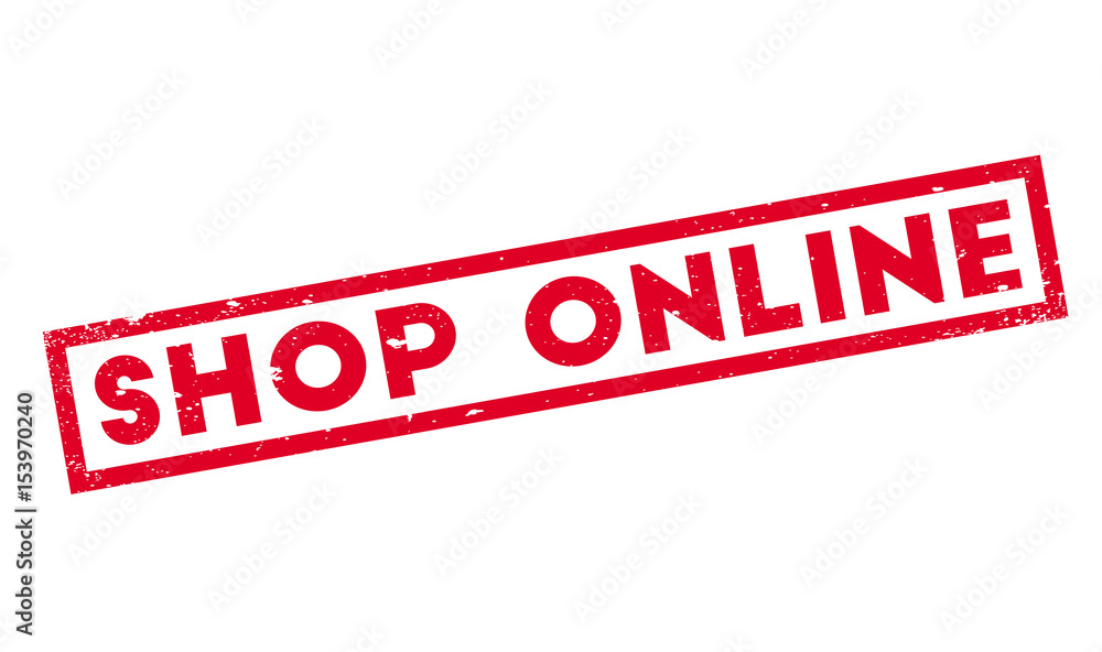 Shop Online rubber stamp. Grunge design with dust scratches. Effects can be easily removed for a clean, crisp look. Color is easily changed. Shop Online rubber stamp. Grunge design with dust scratches. Effects can be easily removed for a clean, crisp look. Color is easily changed.