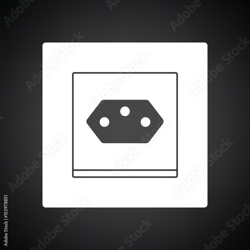 Swiss electrical socket icon