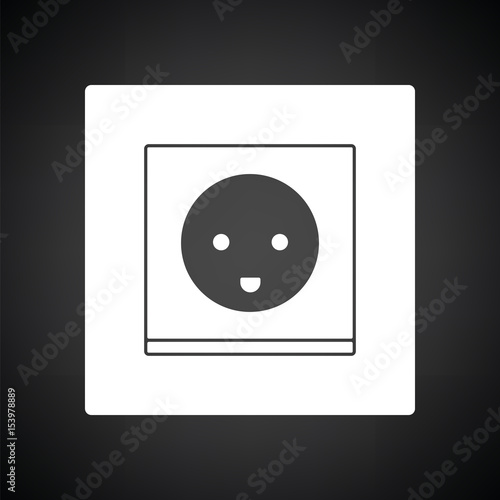 Austria electrical socket icon
