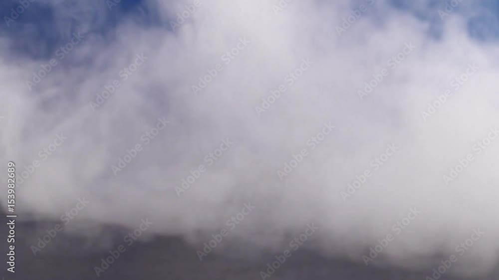 Strong white smoke on the black background Strong white smoke on the black background
