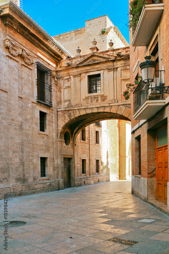Street of old Spanish town.