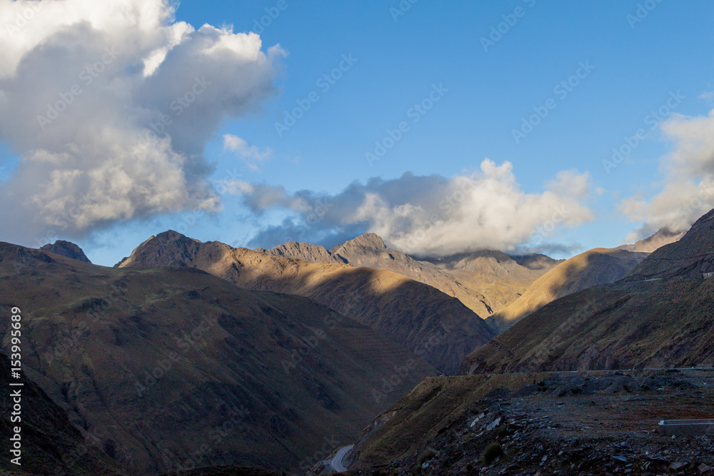 Mountains near Abra Malaga pass, Peru