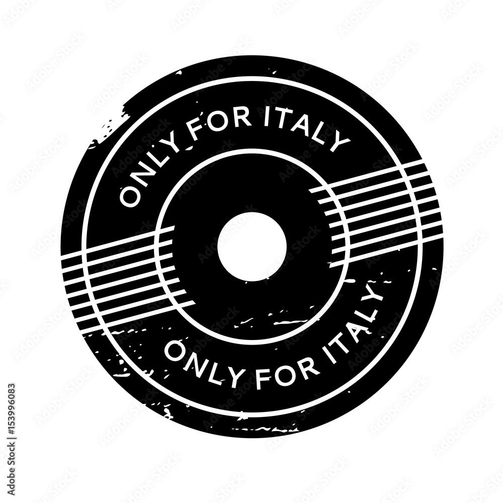 Only For Italy rubber stamp. Grunge design with dust scratches. Effects can be easily removed for a clean, crisp look. Color is easily changed. Only For Italy rubber stamp. Grunge design with dust scratches. Effects can be easily removed for a clean, crisp look. Color is easily changed.