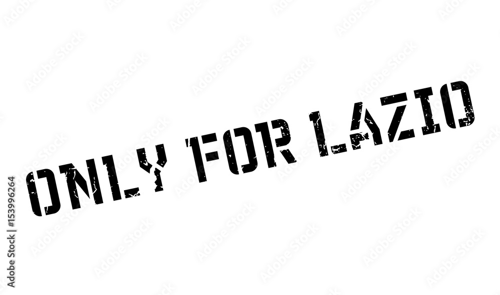 Only For Lazio rubber stamp. Grunge design with dust scratches. Effects can be easily removed for a clean, crisp look. Color is easily changed.