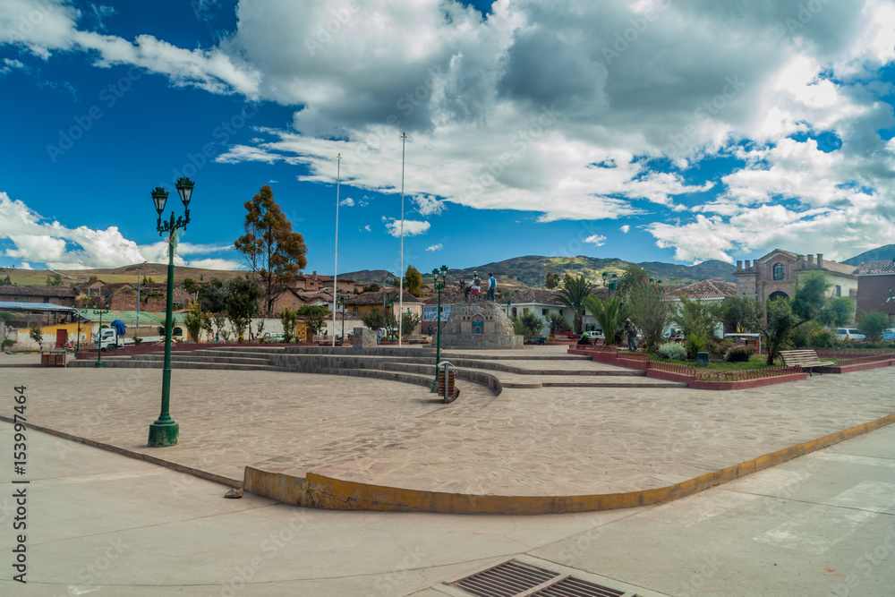 Fototapeta premium Square in Maras village, Peru