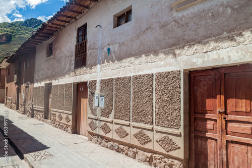 Street in Pisac village  Sacred Valley of Incas  Peru.