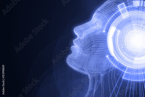 Robot with digital lilac brain