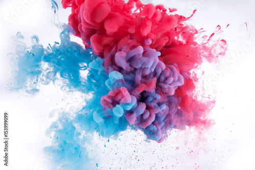 colorful ink in water.
