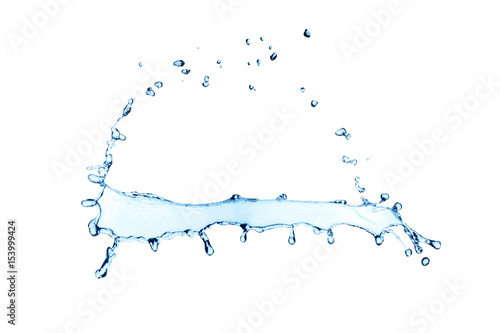 water splash and drops isolated.