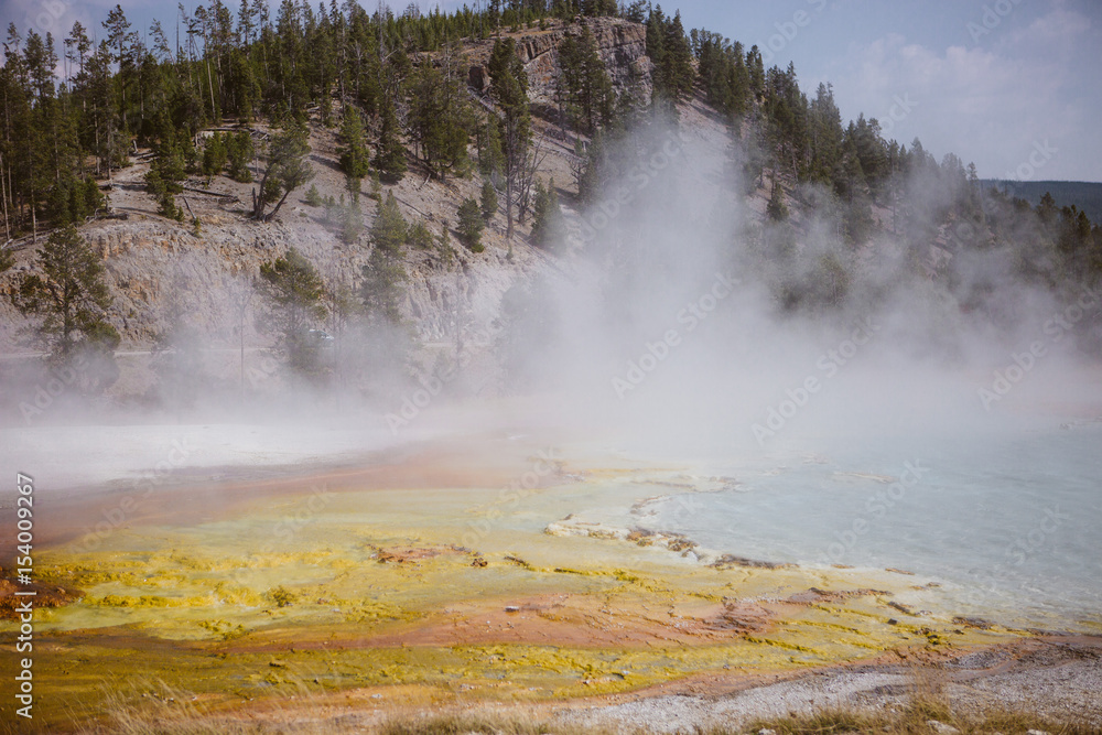 Yellowstone grand prismatic spring Yellowstone grand prismatic spring