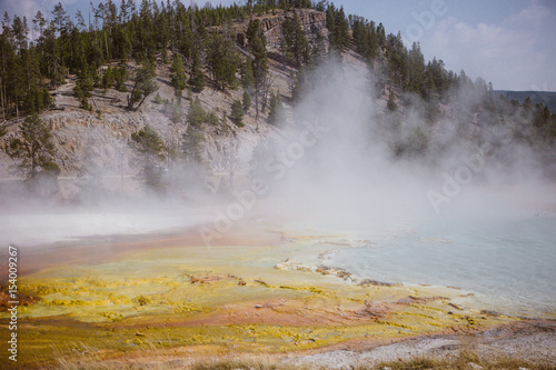 Yellowstone grand prismatic spring 