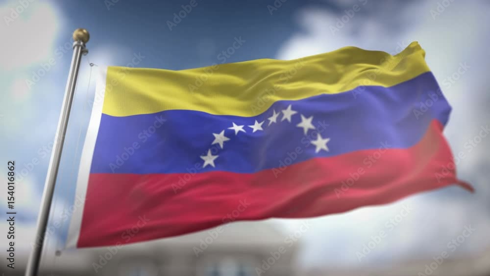 Venezuela Flag Waving Slow Motion 3D Rendering Blue Sky Background - Seamless Loop 4K Venezuela Flag Waving Slow Motion 3D Rendering Blue Sky Background - Seamless Loop 4K