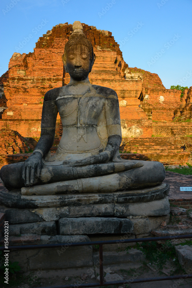 Wat Mahathat Buddhist Temple in Ayutthaya, Thailand Wat Mahathat Buddhist Temple in Ayutthaya, Thailand