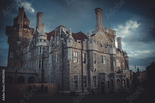 Photography castle of Casa Loma in Toronto in the summer