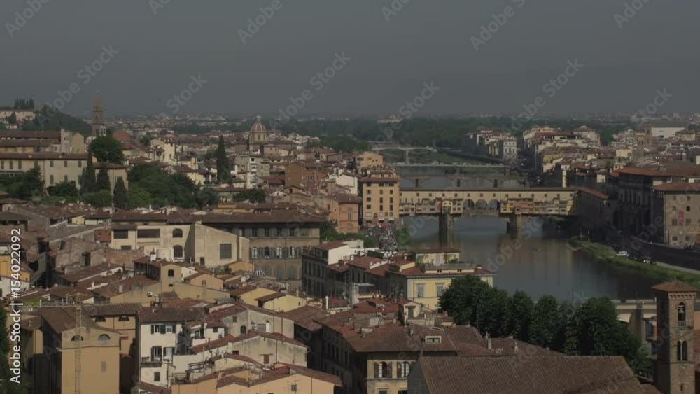 Skyline Florence from Piazalle Michelangelo, time lapse Skyline Florence from Piazalle Michelangelo, time lapse