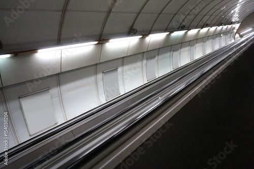 Subway in Prague  tunnel