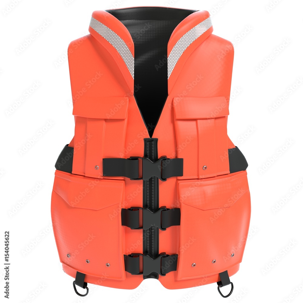 3d illustration of a life jacket 3d illustration of a life jacket
